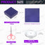 17 Cajas Regalo Cartón Diamante Azul 2.95x2.95x1.2pulg