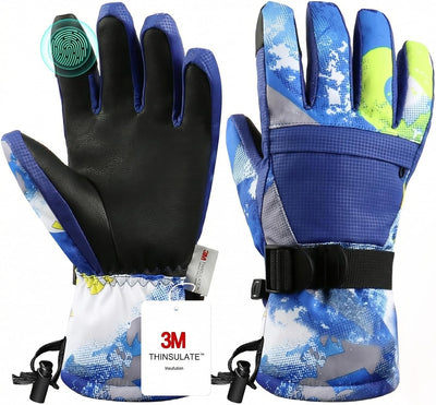 Guantes esquí impermeables para hombre mujer niño