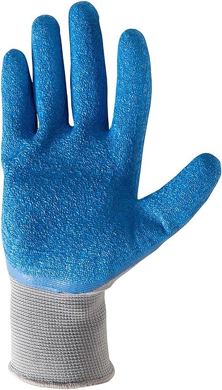 3 Pzas Guantes Trabajo Agarre Látex Mediano 133MF Gris