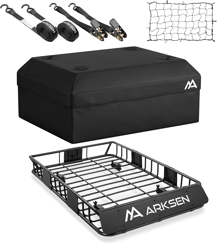 Portaequipajes universal 54x34pulg 600D 2 correas trinquete