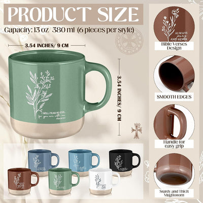 Taza cristiana día del padre 13oz versículo biblia cerámica