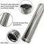Tubo intercooler aluminio recto 38mm adaptador universal