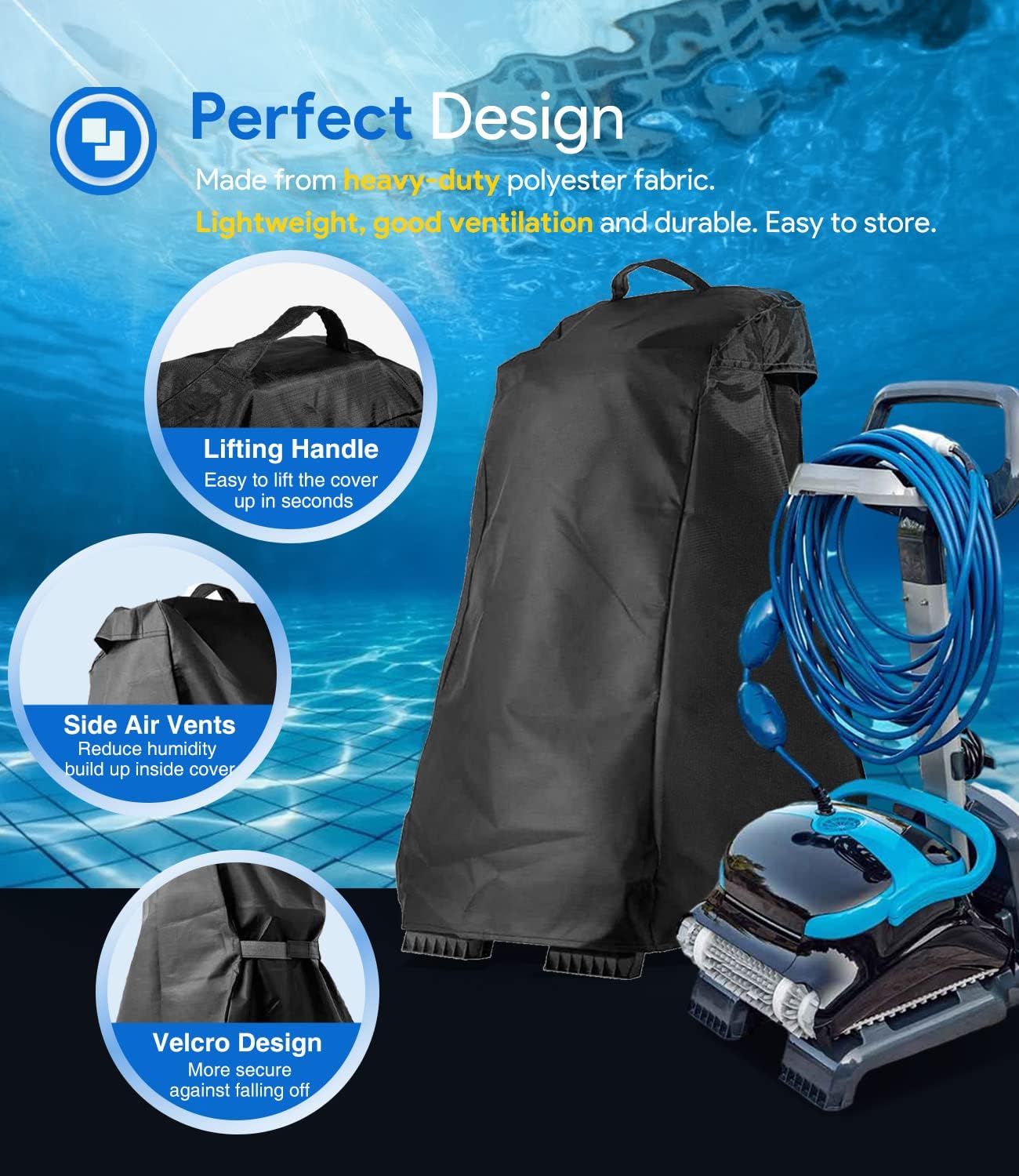Limpiador piscina Dolphin impermeable