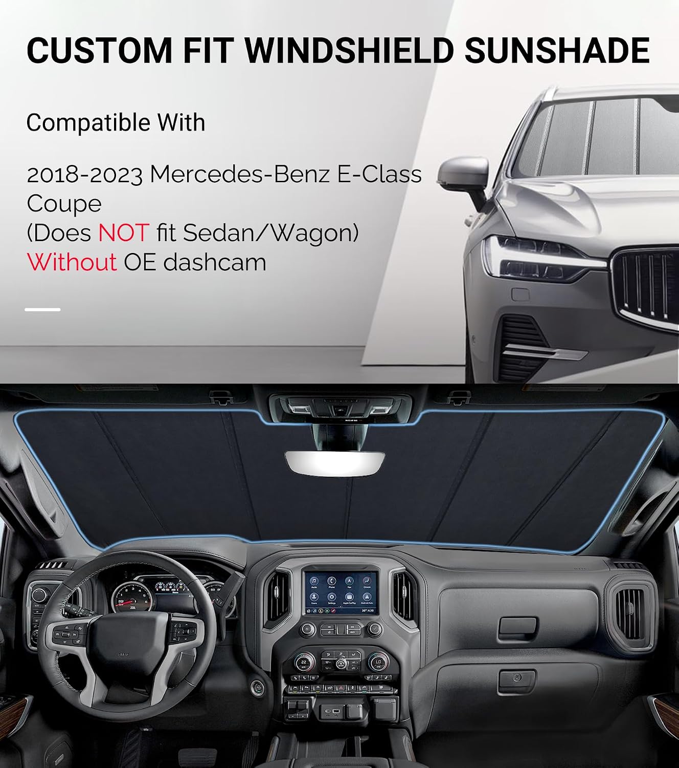 Parasol reflectante para Mercedes Clase E Coupe 2018-23