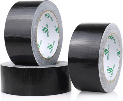 Cinta adhesiva negra 1.88pulg x 20yardas resistente UV