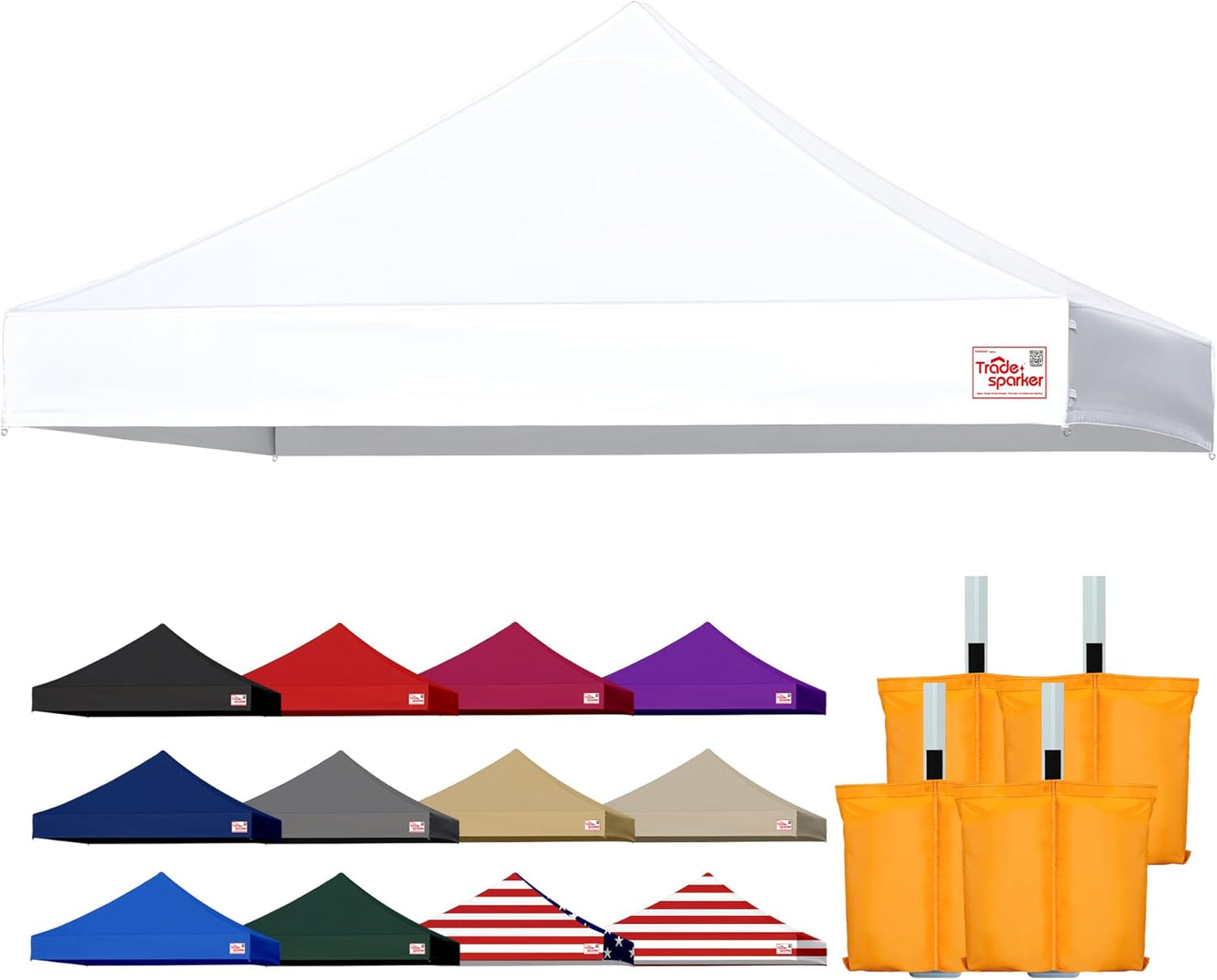 Toldo desplegable 10x10 con cubierta resistente