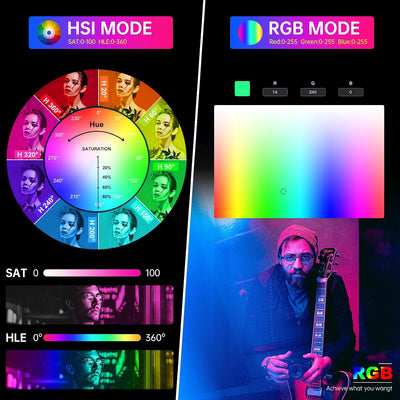 Luz estudio RGB 300W 2000K-10000K con Bowens y DMX