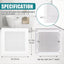 Cubierta ventilador baño rejilla techo blanca mate con