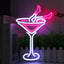 Letrero neón rosa USB para bar casa club