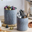 Soporte utensilios cocina cerámica 7.2x5.8pulg azul