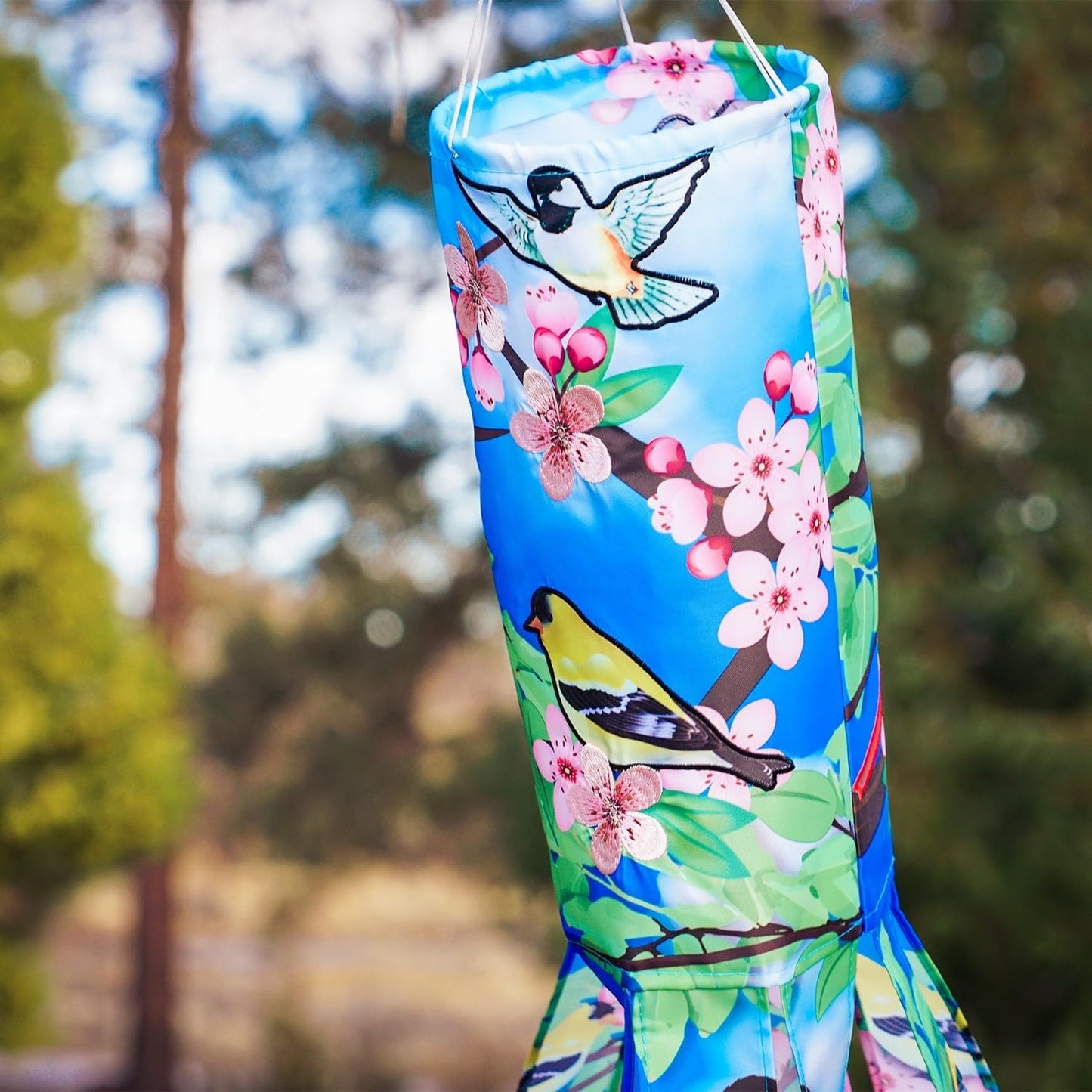 Bandera viento 40pulg Songbird totalmente impresa