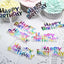 Adornos cupcakes cumpleaños coloridos pack 50