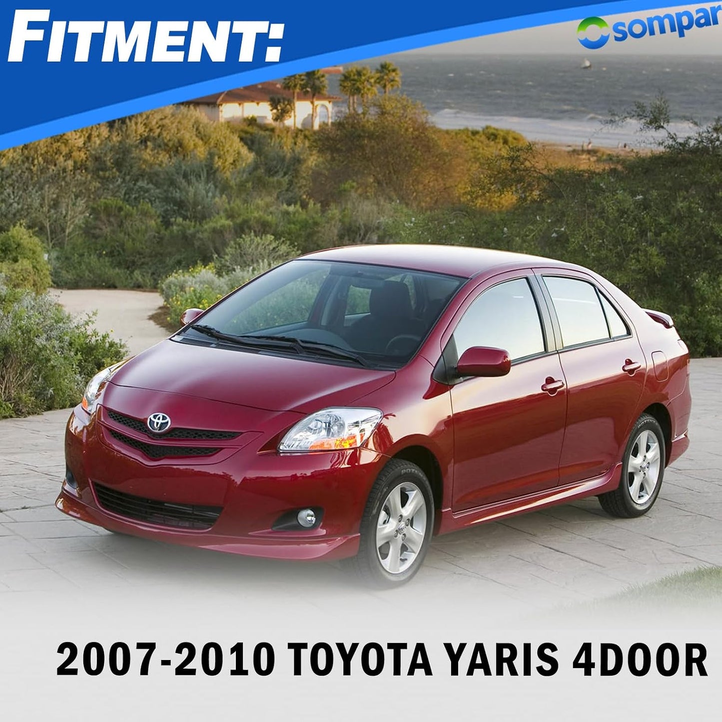Interruptor ventana Toyota Yaris 4D 07-10 color plateado