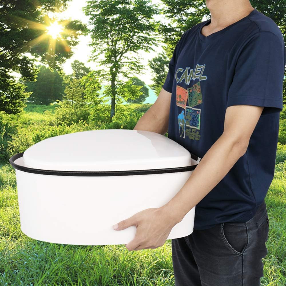 Inodoro portátil blanco desmontable campamento