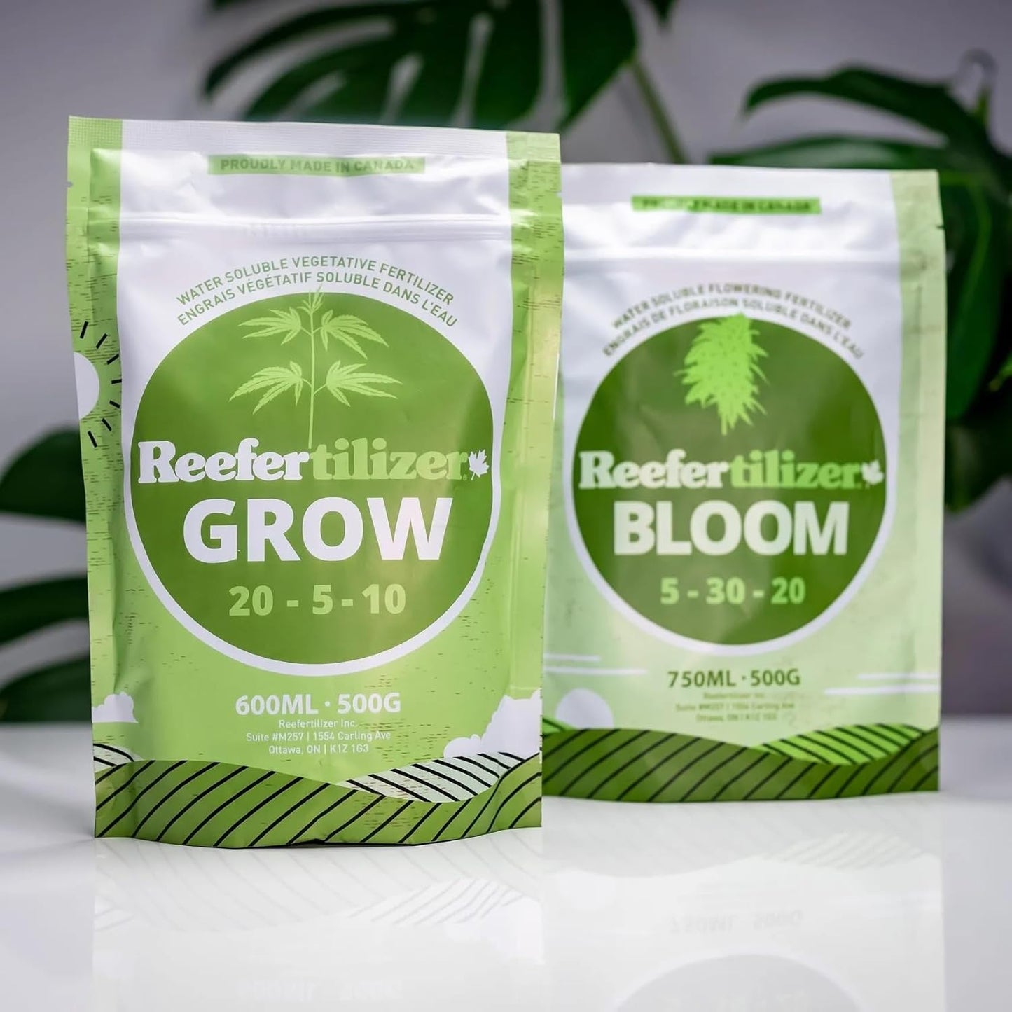 Fertilizante soluble en agua para verduras y flores