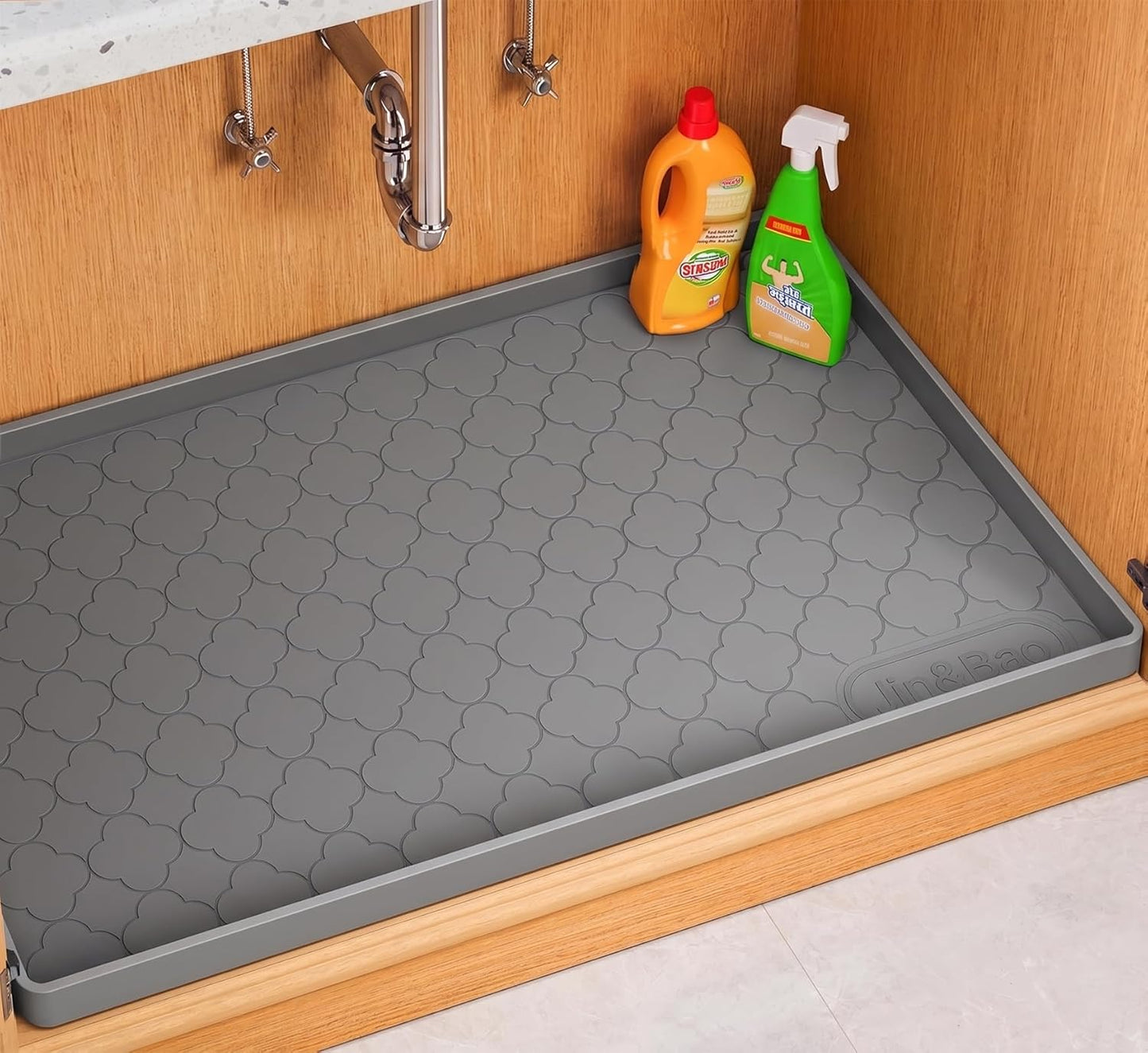 Tapete impermeable fregadero 25x19pulg cocina baño