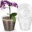 8 Macetas Orquídea 3pulg Plástico Transparente Ranuradas