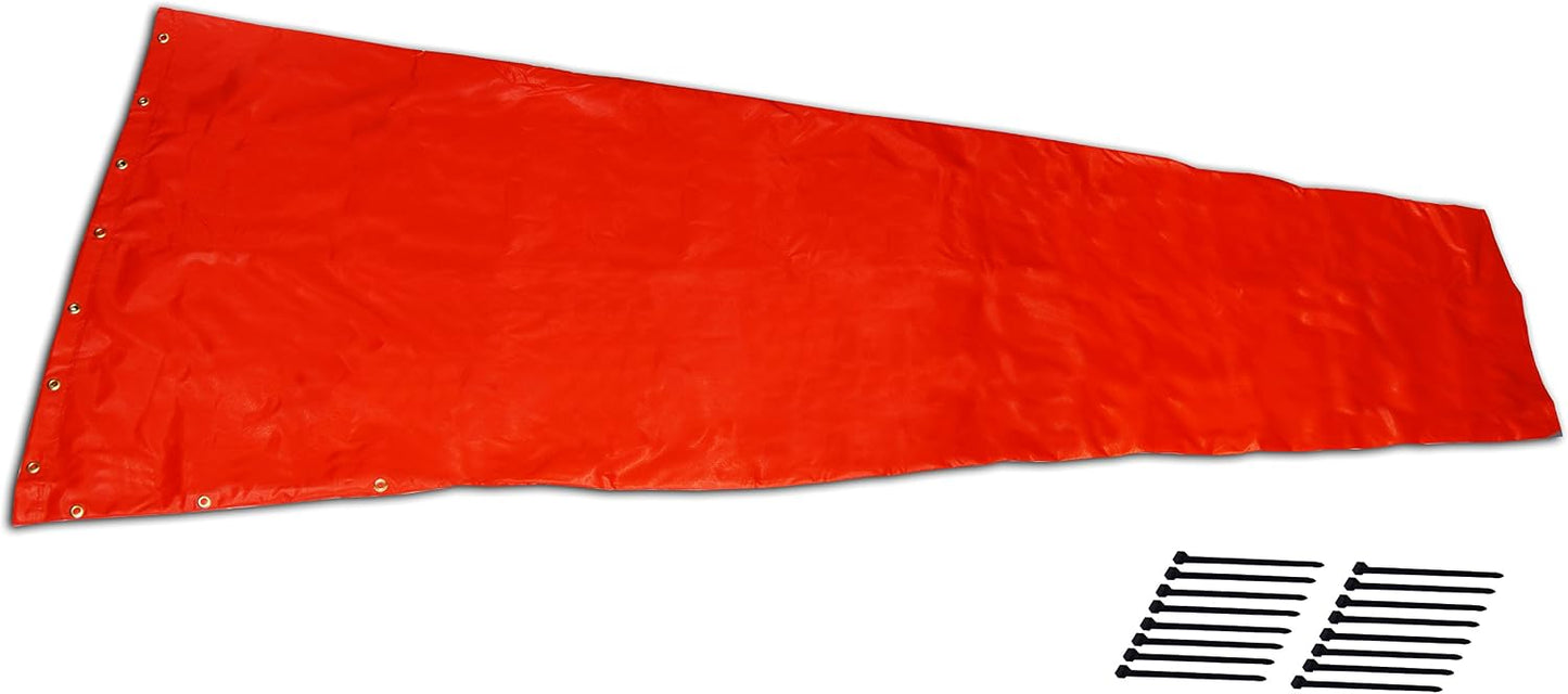 Manguito viento repuesto naranja 24x96pulg fabricado EE.UU.