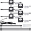 Luces LED cuadradas 2.68" 3000K enchufables set 6