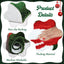 Alfombra baño navidad antideslizante 24x24pulg verde