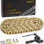 Cadena dorada 530HX-110L con anillo eslabones y interruptor