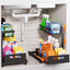 2 Organiz. fregadero 2 niveles acero inox ajustable 100lbs