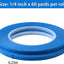 2 Pack Cinta Adhesiva Pintor Azul 0,6cmx54m Fina Sin Residuos