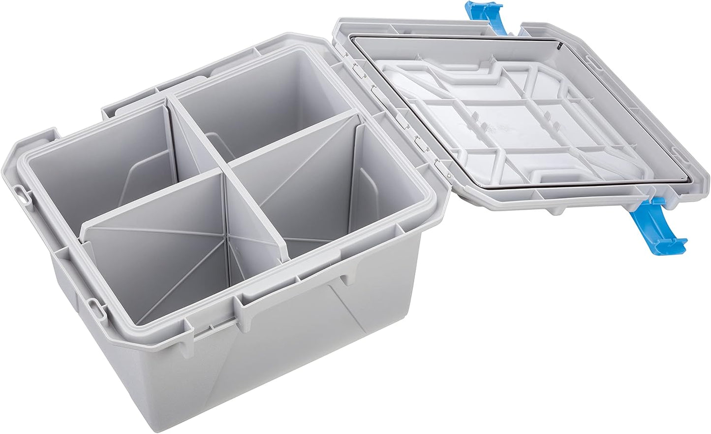 Caja Marina HD ABS Pestillos Gris Azul