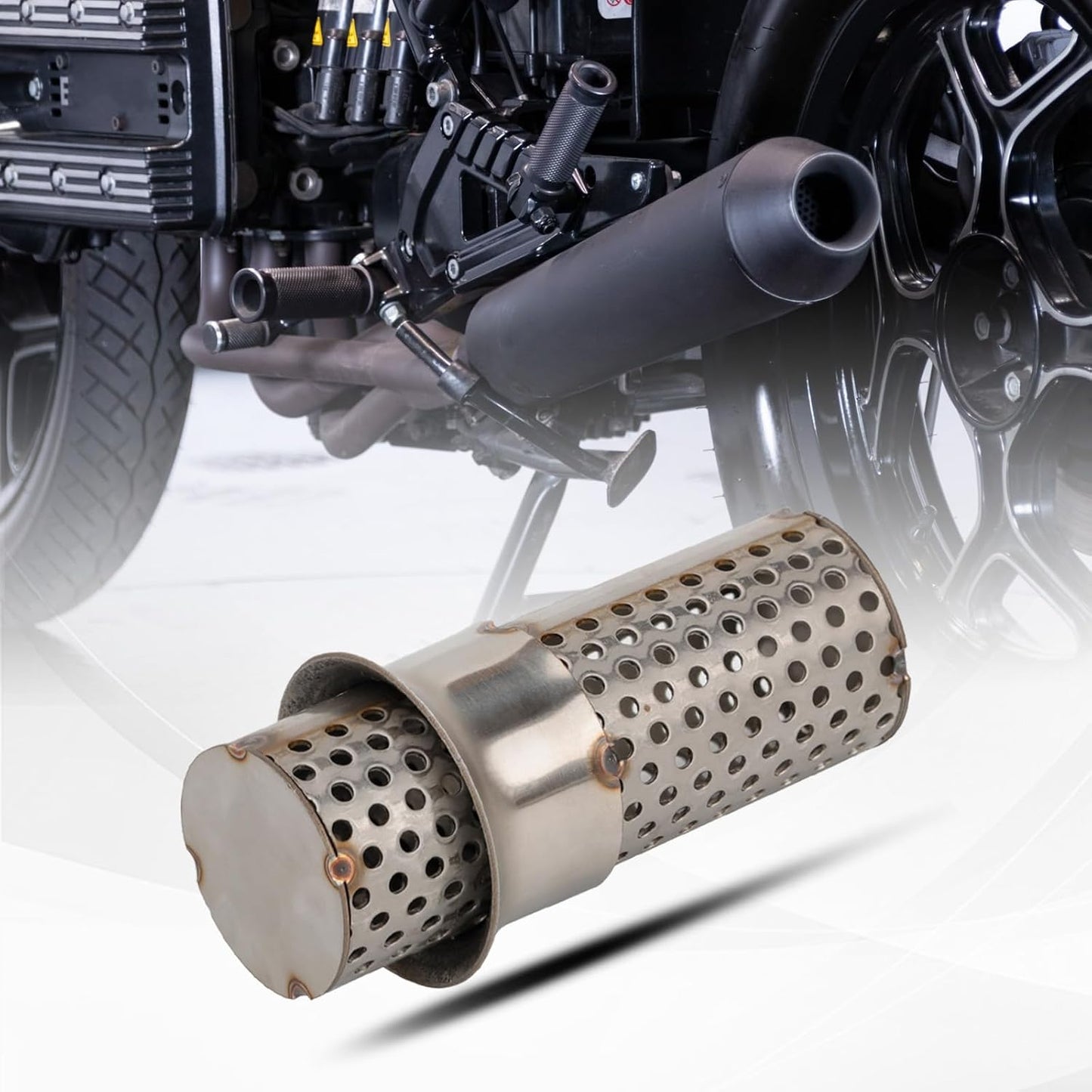 Silenciador universal para motocicleta 51mm comp Harley