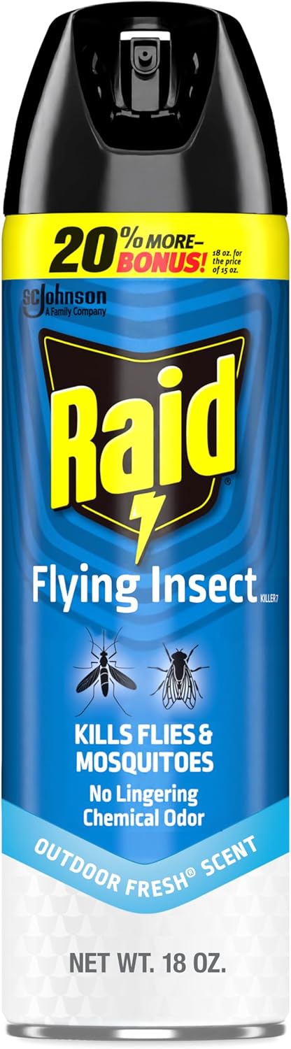 Raid Aerosol para insectos voladores 18oz uso interior y exterior