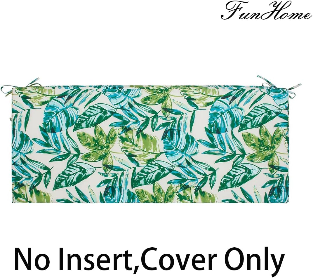 Funda cojín banco exterior 45x18x3" resistente agua