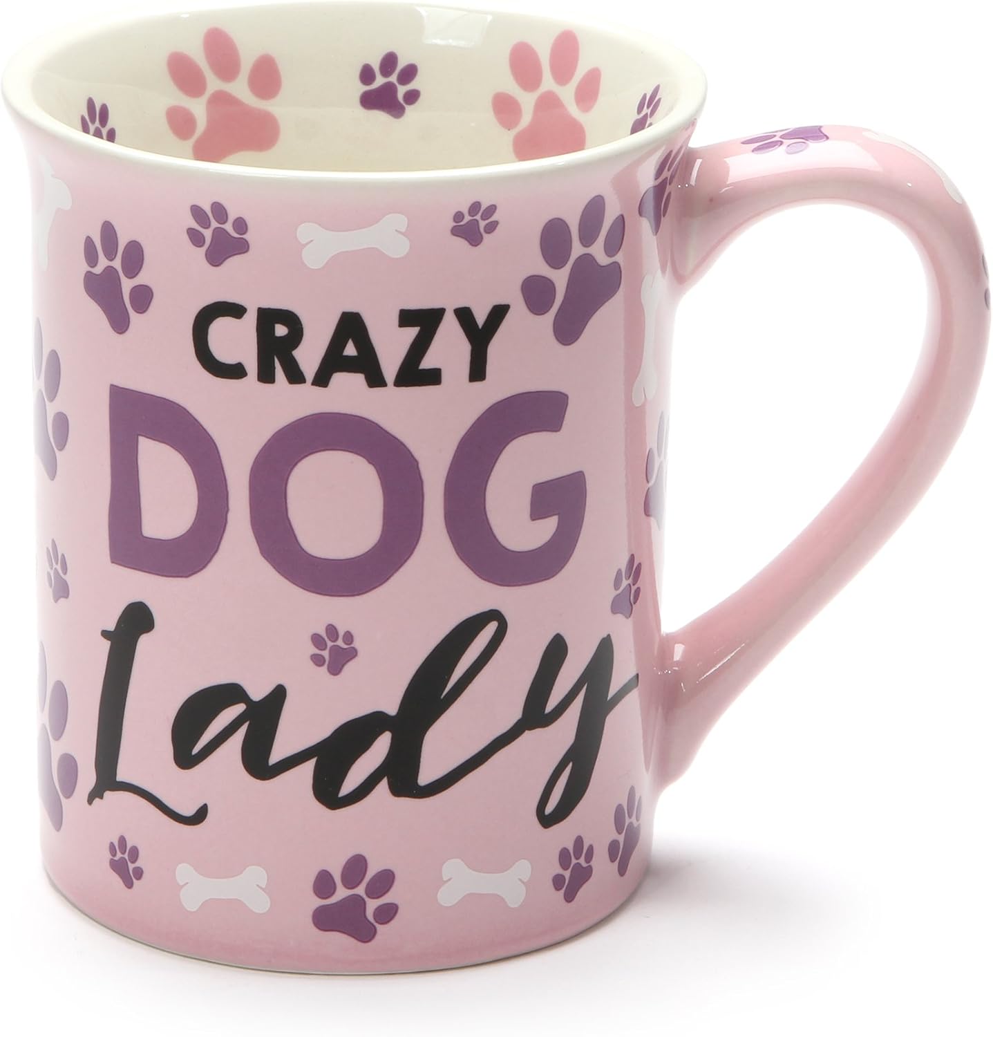 Taza café cerámica 16oz estampado huella pata