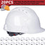 20 Pzas Casco Seguridad ABS Ajustable Hombres