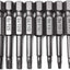 Juego 12 Pzas Puntas Torx Acero Magnético 1/4pulg T5-T40