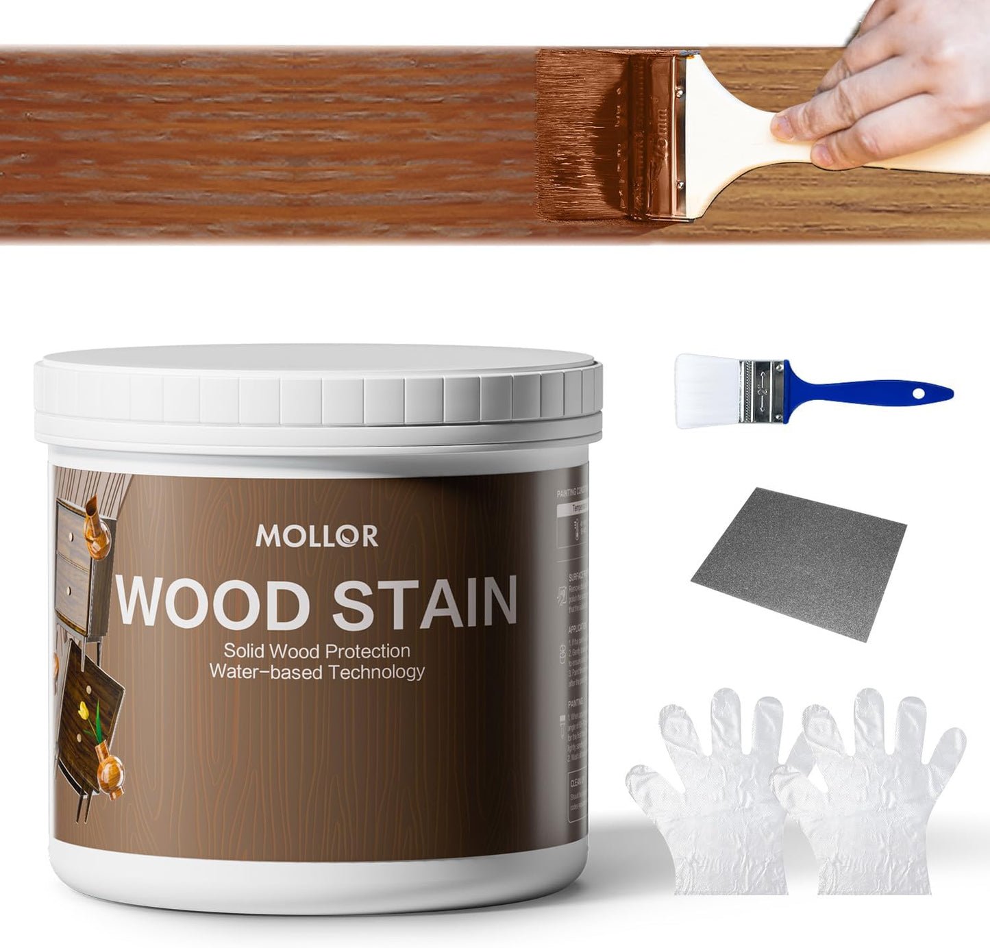 Tinte y sellador madera agua 16oz sin imprimacion rapido