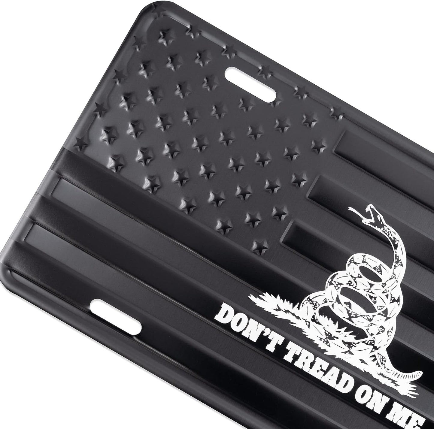 Placa matrícula bandera USA Don't Tread On Me