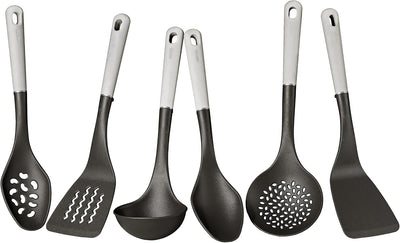 Set 6 Utensilios Cocina Antiadherentes de Nailon Resistente Calor
