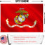 Bandera USMC 3x5 doble cara resistente color vivo