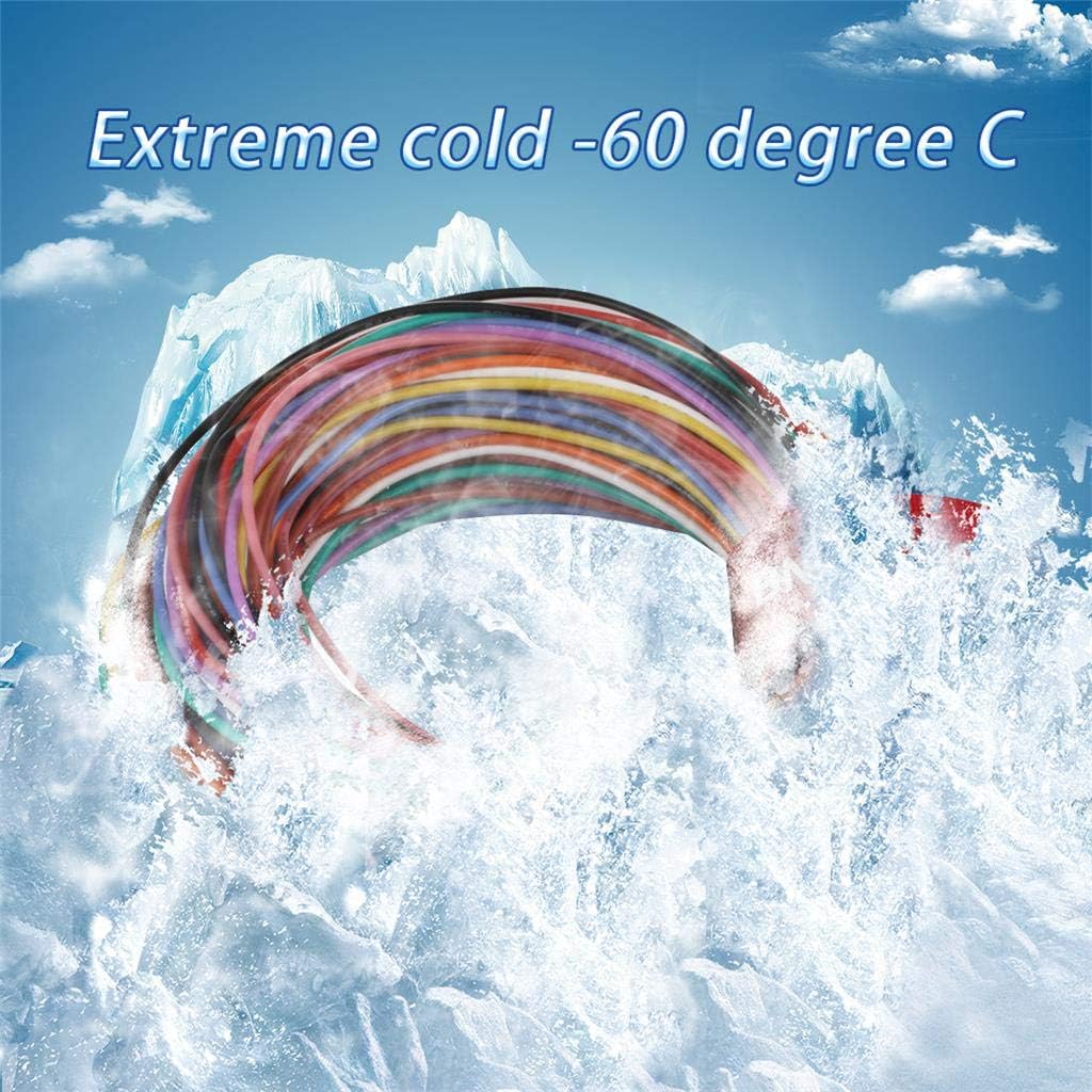 24 Alambres Silicona Resistente Alta Temperatura 24 AWG