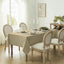 Mantel lino sintético 60x120pulg impermeable para mesa grande