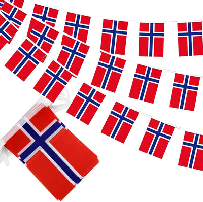 Banderas Noruega 30 pzas 33ft eventos patrióticos