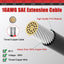 Cable extensión SAE 16 AWG 25pies conector rápido