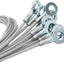 Cable acero galvanizado 1/8pulg con ojales 10pzas