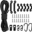 Set cuerdas elásticas kayak 9.8ft con 2 ganchos y 7 ojales