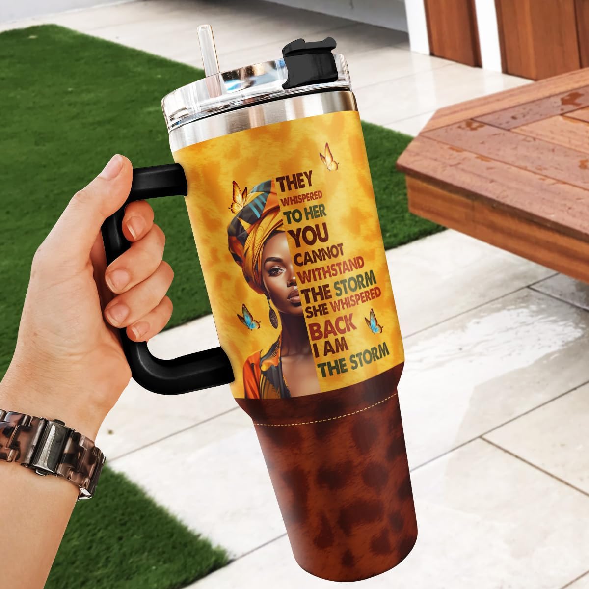 Vaso térmico para mujer 40oz regalo cumpleaños madre