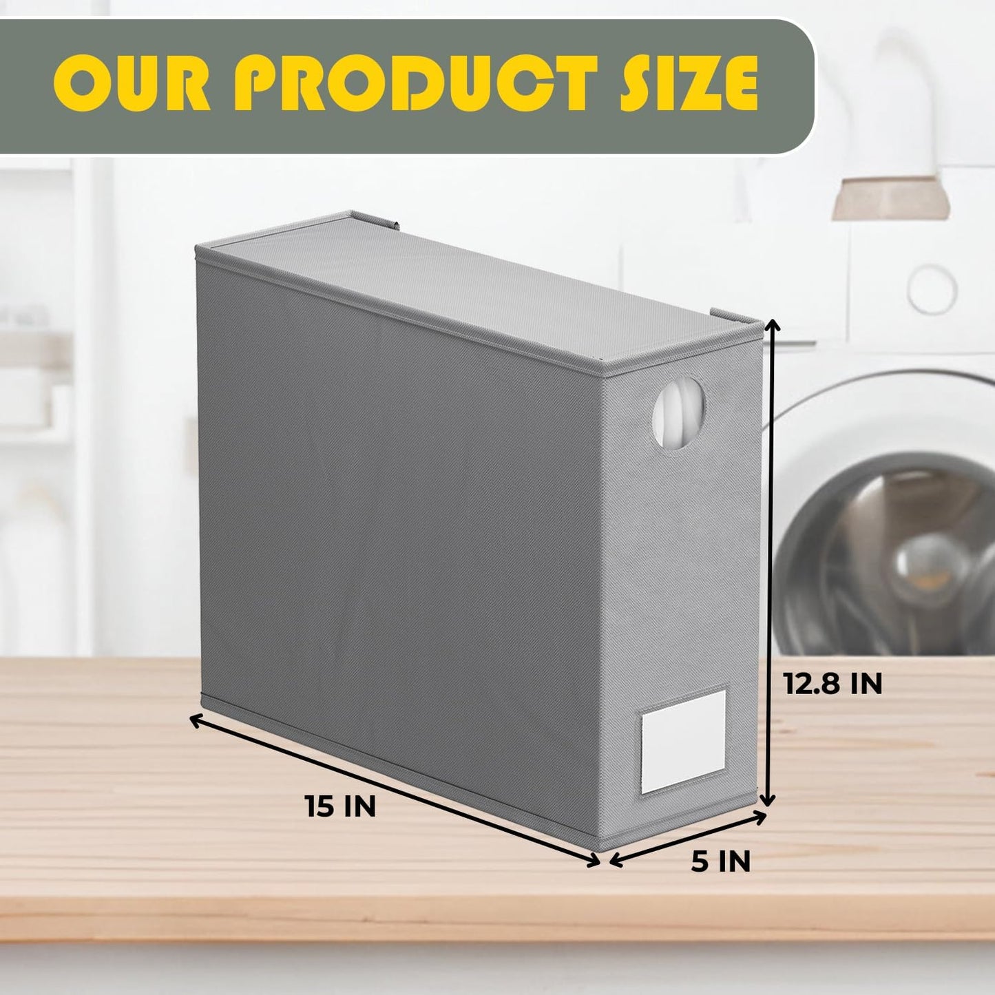 Organiz. sábanas Queen King 2 cajas plegables gris