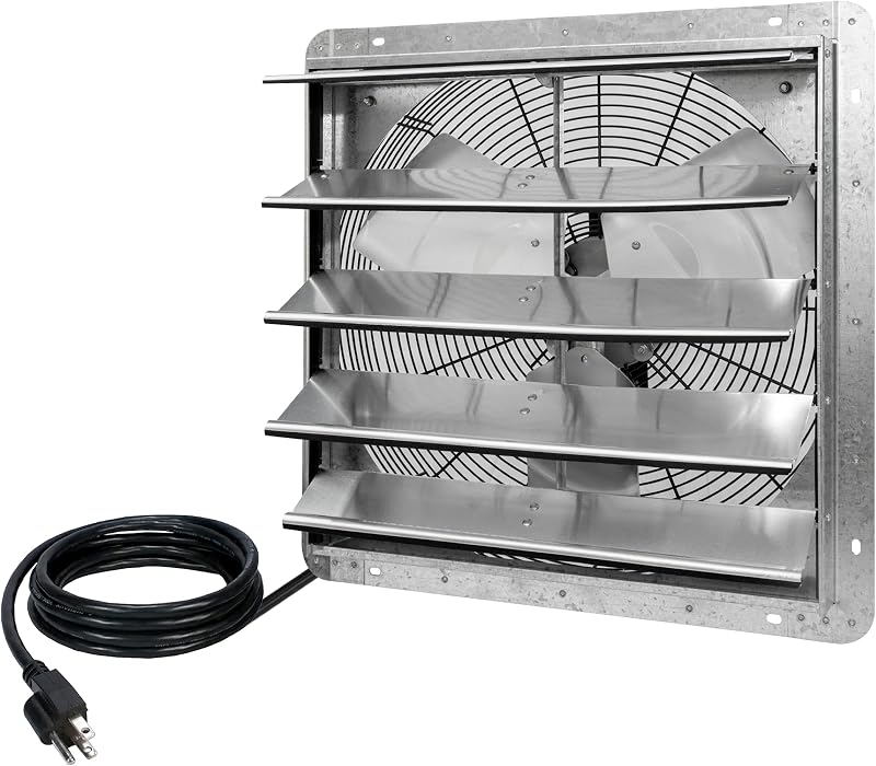 Ventilador pared aluminio plateado 20pulg