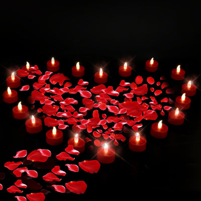 Velas LED votivas sin llama parpadeantes 200h decoración hogar