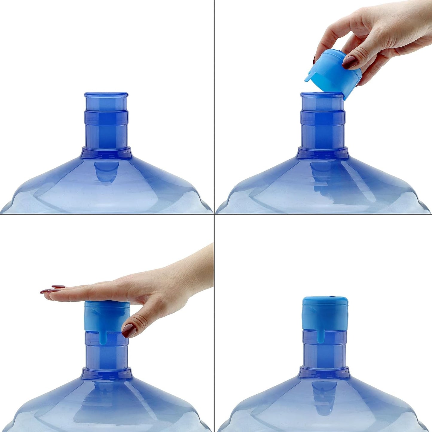 Tapas repuesto jarra agua 3-5gal 24pzas antiderrames