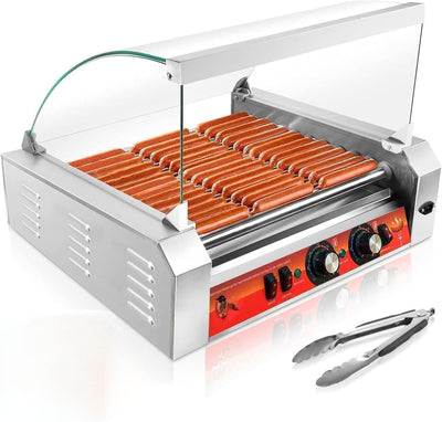 Máquina perros calientes 11 rodillos 1670W acero inox